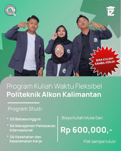 Biaya Kuliah D3 Bahasa Inggris Sangat Terjangkau Di Politeknik Alkon Kalimantan