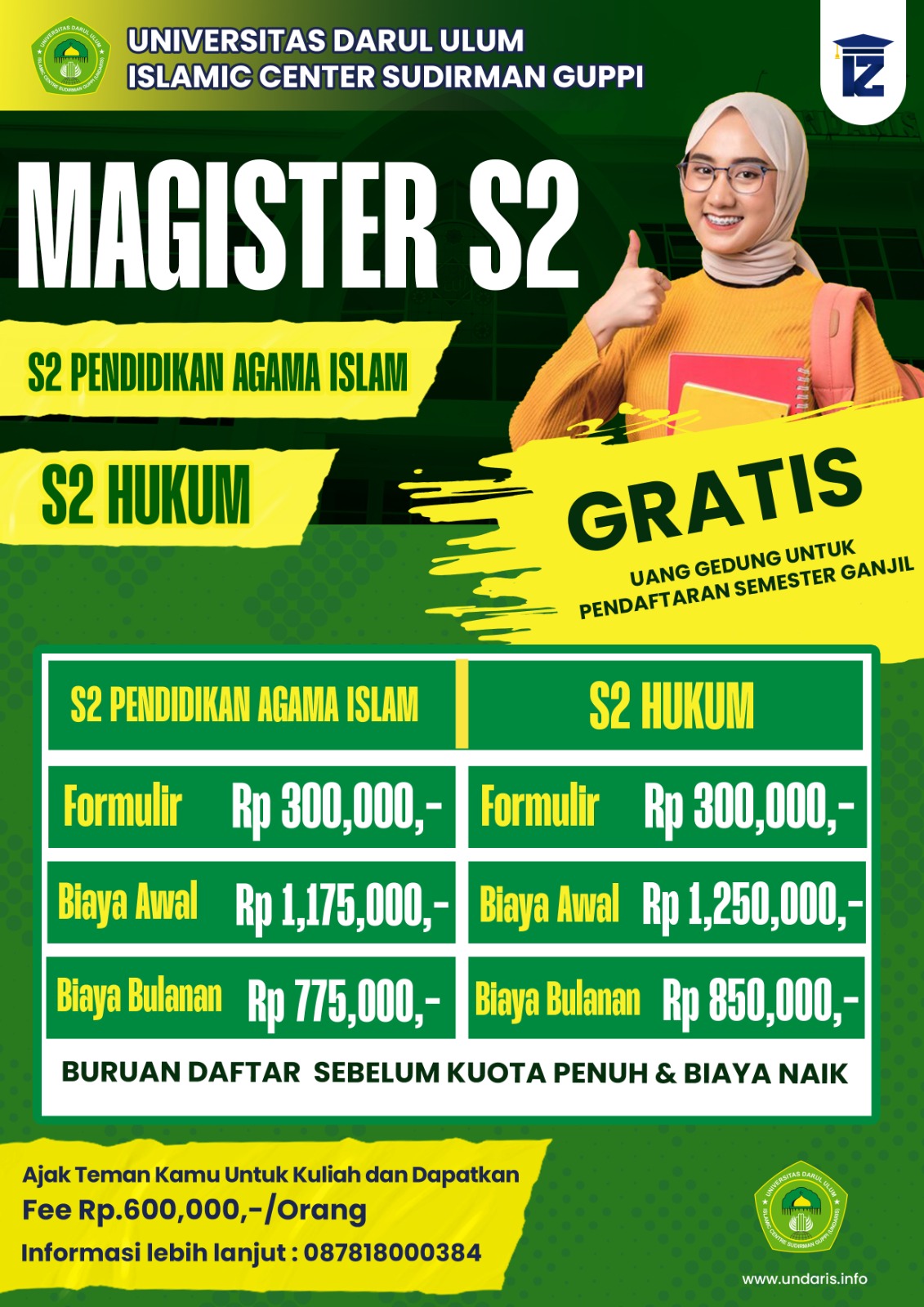 S2 UNDARIS Buka Semester Genap