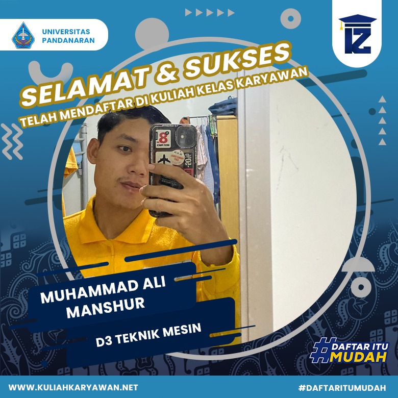 Selamat dan Sukses Telah mendaftar di kampus Universitas Pandanaran