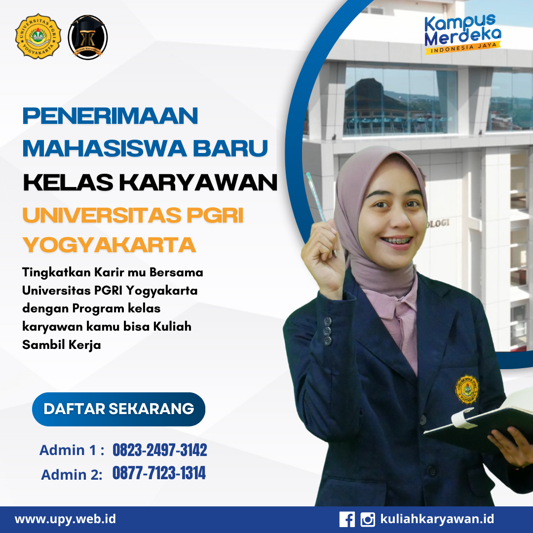 Pendaftaran Kuliah Kelas Karyawan di Universitas PGRI Yogyakarta