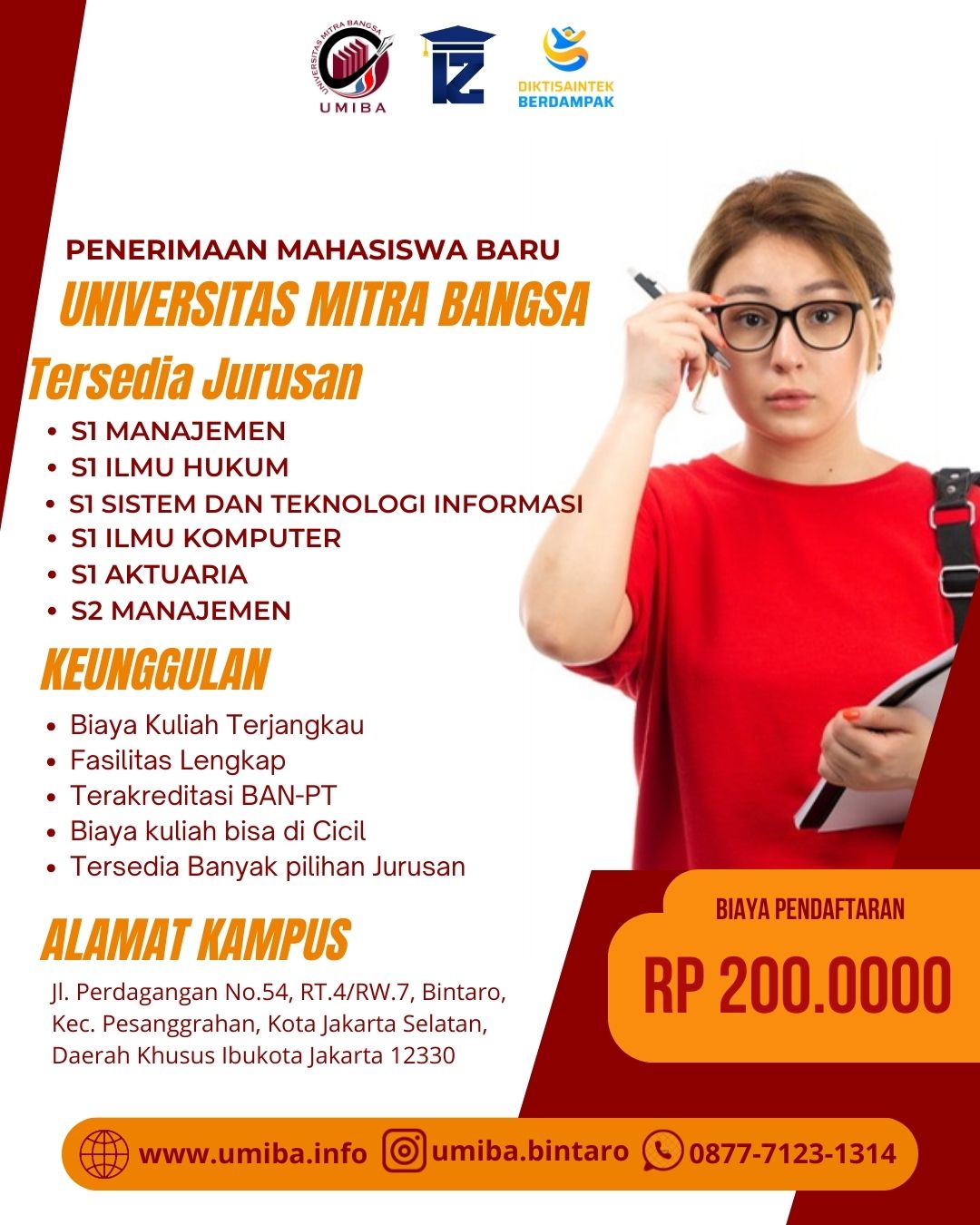 Kuliah Sambil Kerja di Universitas Mitra Bangsa Jakarta Selatan