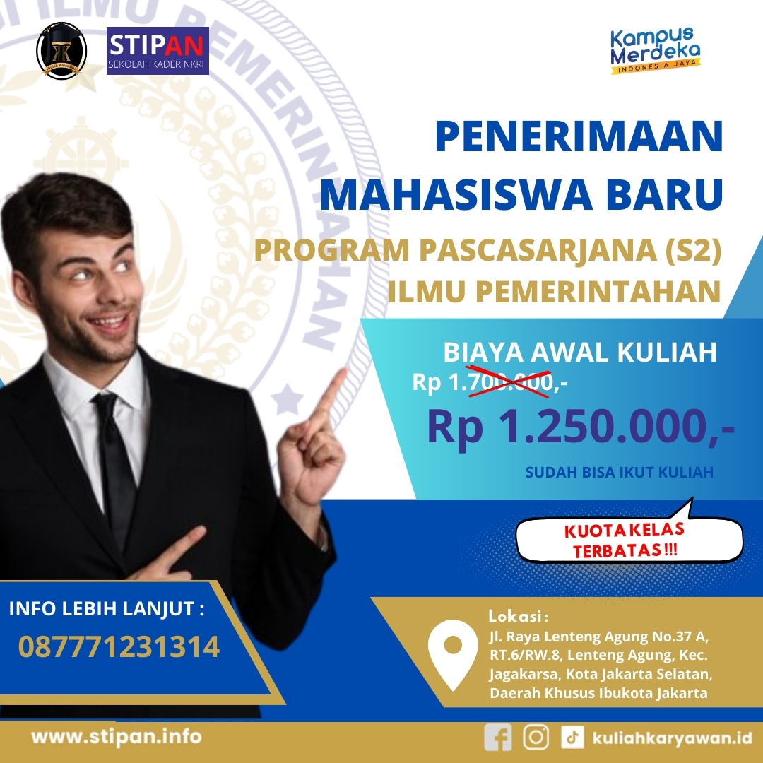 Pendaftaran S2 Ilmu Pemerintahan di STIPAN