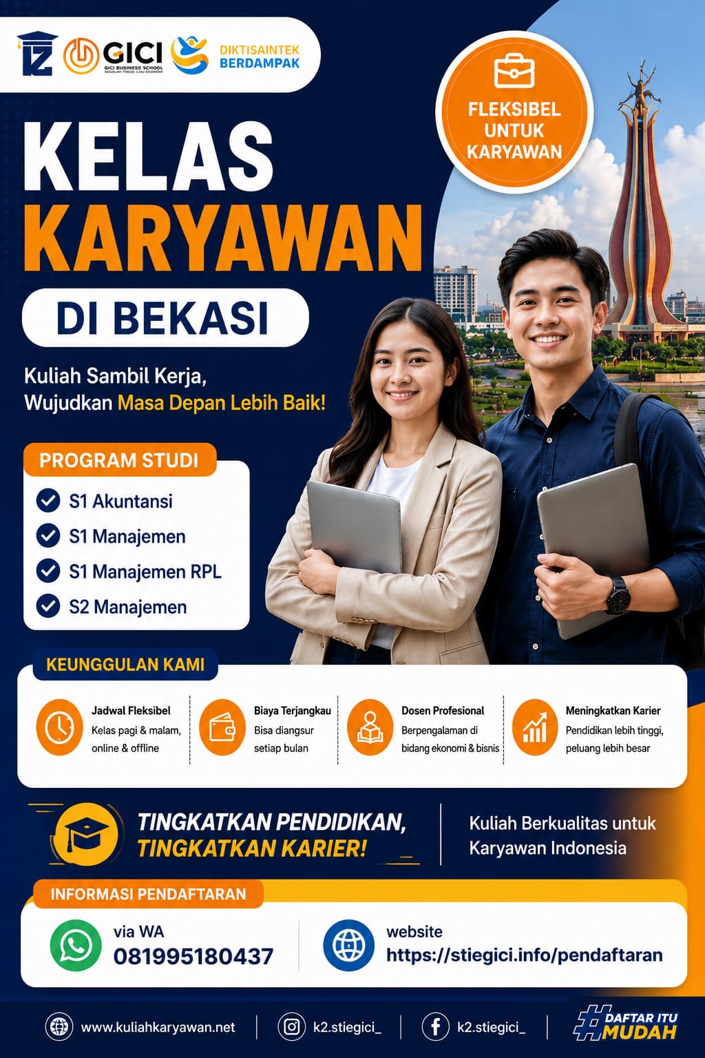 Kelas Karyawan di Bekasi untuk Kuliah Sambil Bekerja