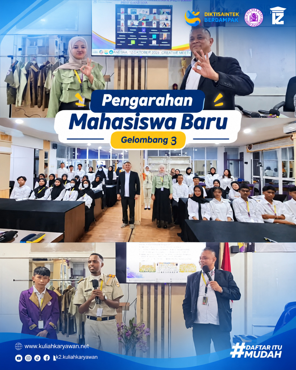 Pengarahan Mahasiswa Baru Gelombang 3 Politeknik Piksi Ganesha Bandung