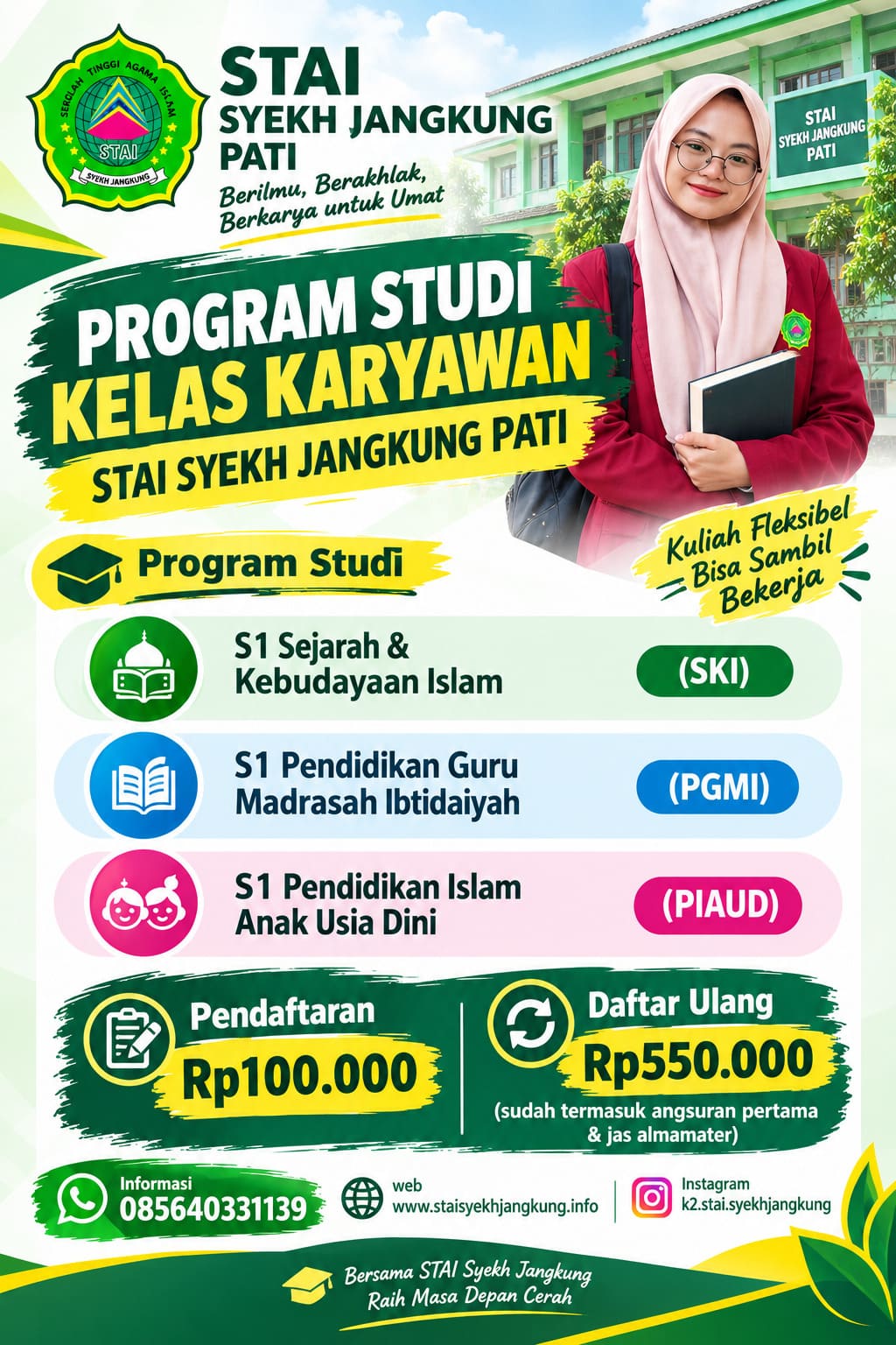 Daftar Offline Dan Online Di Kelas Karyawan STAI Syekh Jangkung Pati