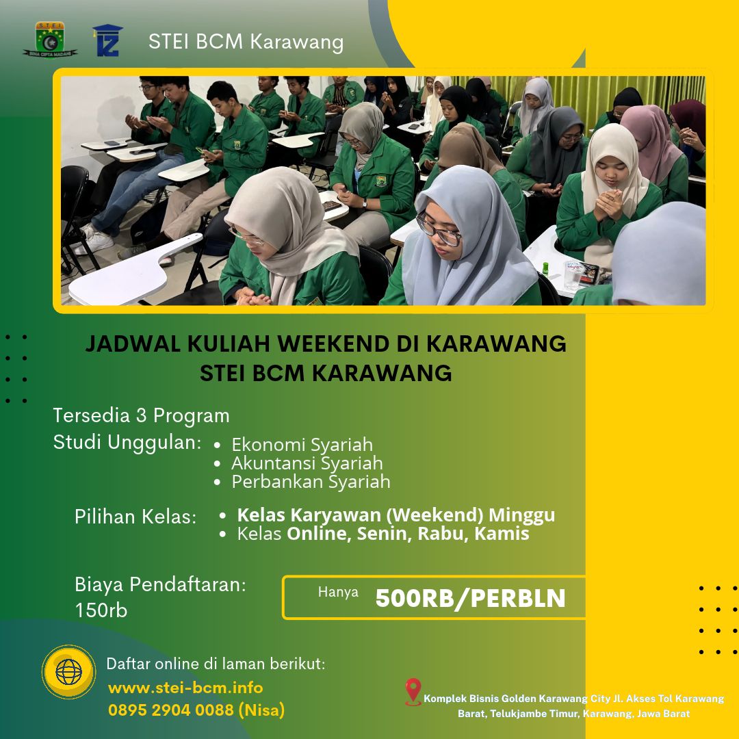 Jadwal Kuliah Weekend di Karawang
