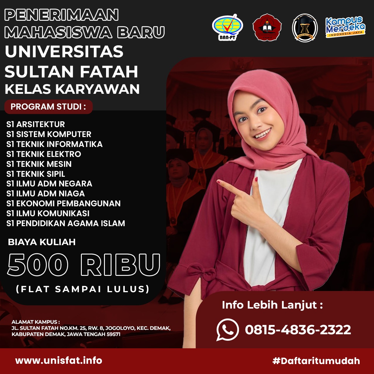 Rekomendasi Kuliah Karyawan Di Kota Demak Kampus Unisfat Demak