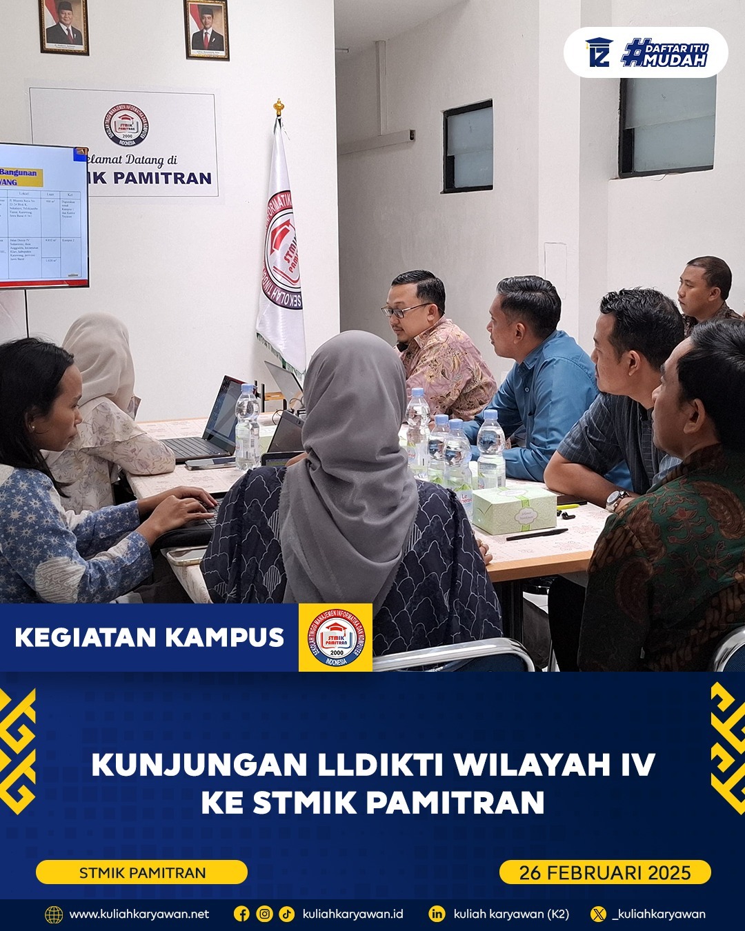 Kunjungan LLDikti Wilayah IV: Lampu Hijau untuk Penambahan Program Studi STMIK Pamitran