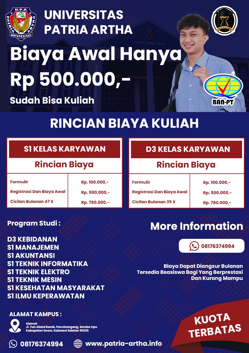 Kuliah Karyawan Dengan Biaya Terjangkau di Kampus UPA Makassar