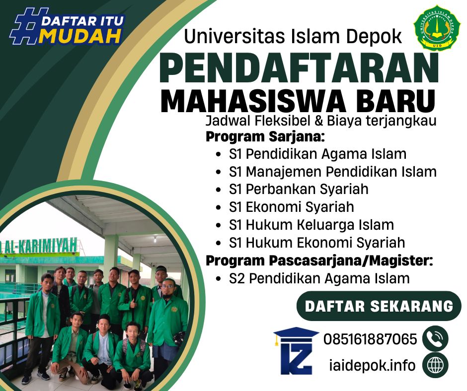 Pendaftaran Kuliah Kelas Karyawan Universitas Islam Depok