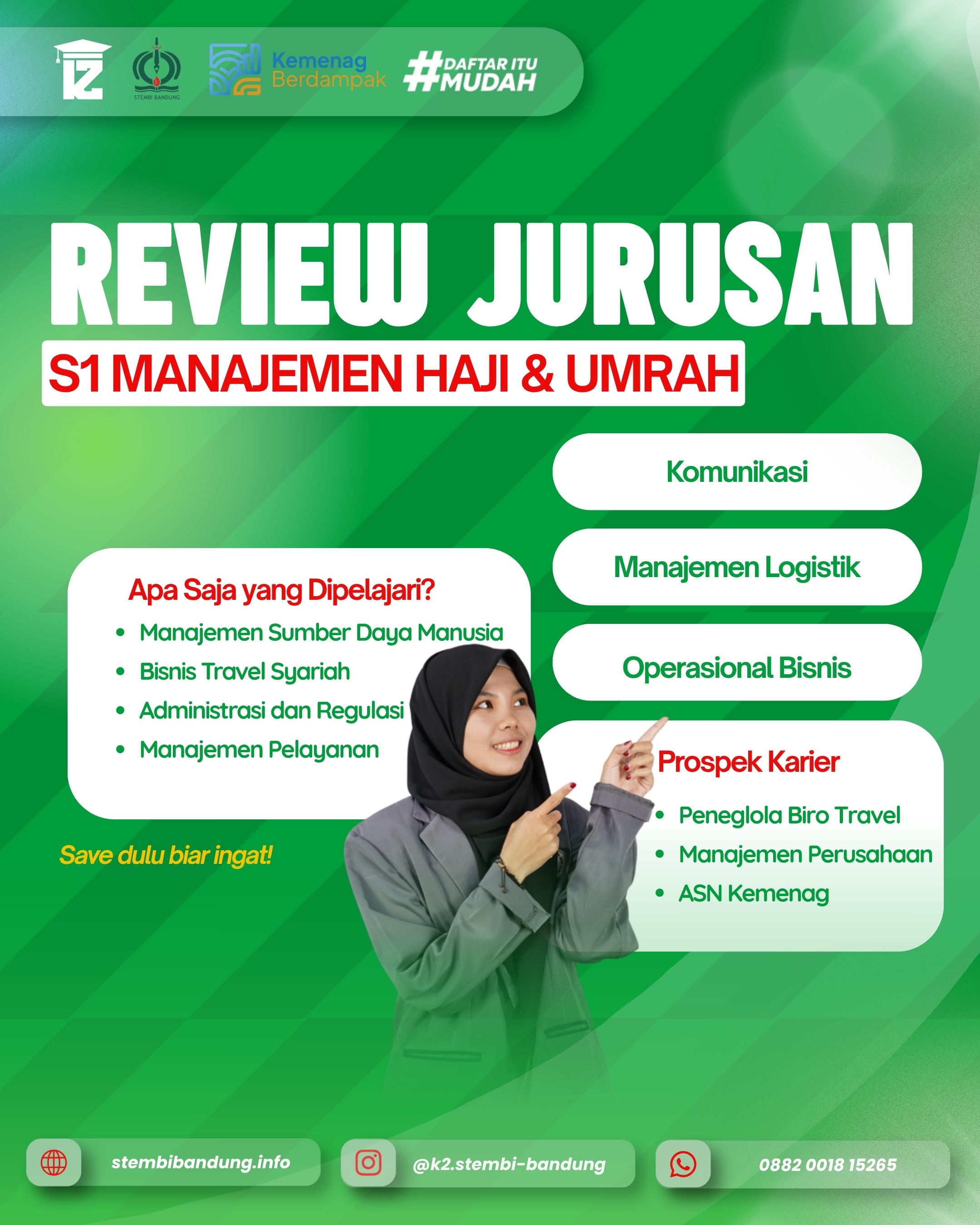 Review Jurusan Manajemen Haji & Umrah di STEMBI Bandung