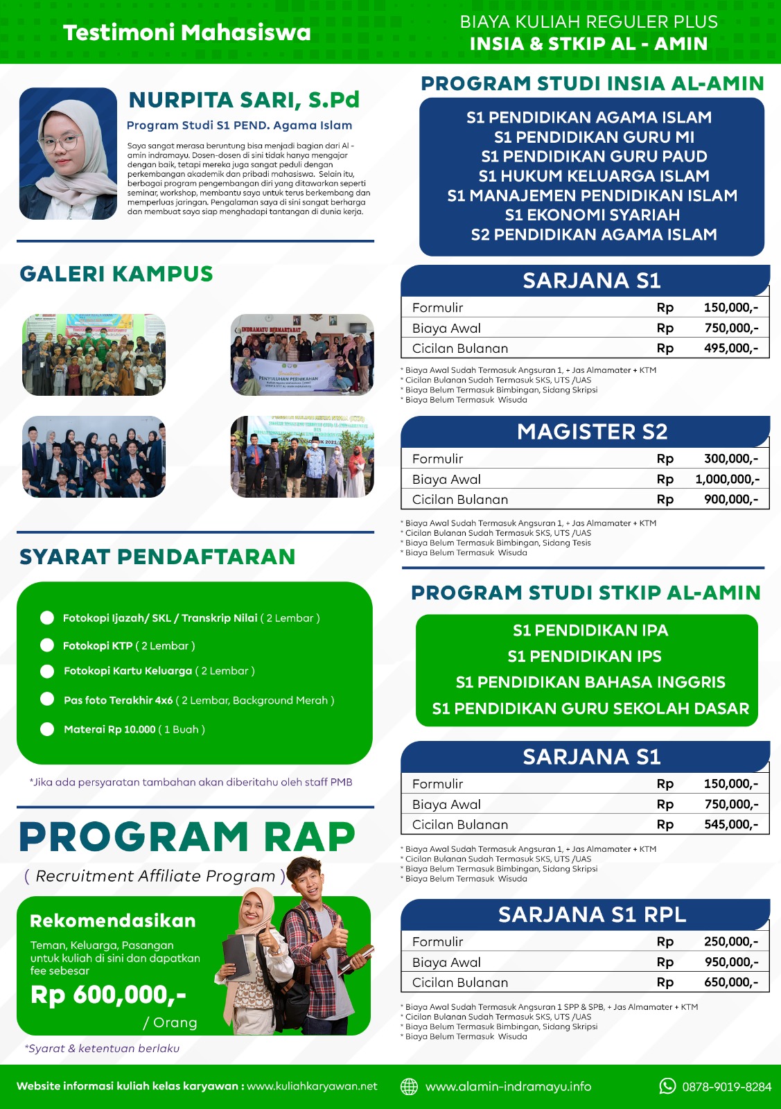 Kuliah Kelas Karyawan Full Online Murah di Indramayu Barat STKIP Al Amin