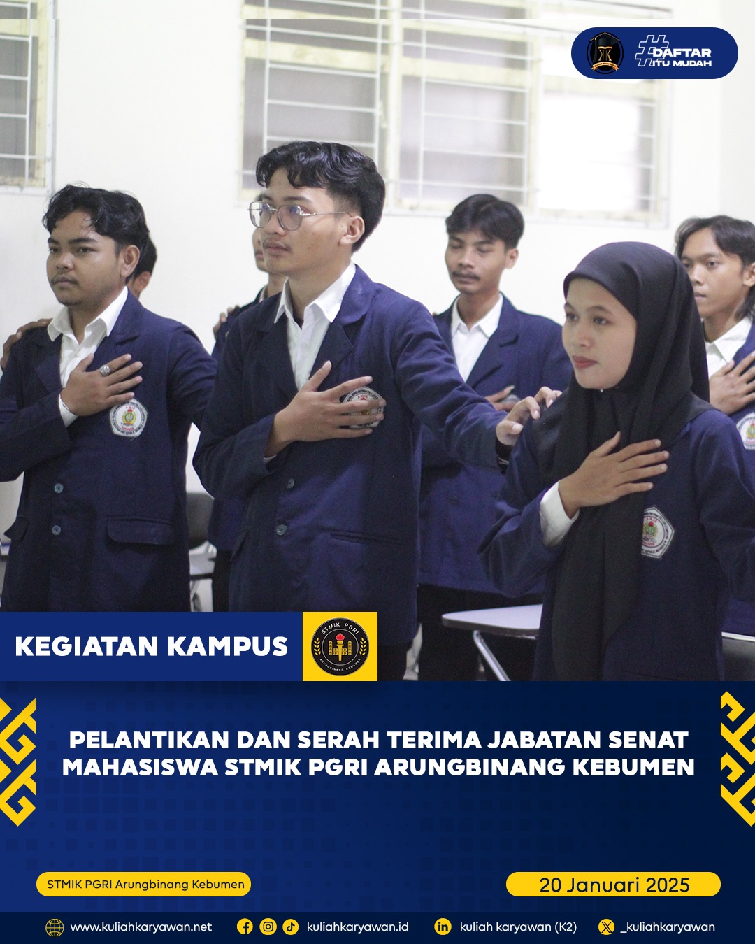 Lokasi Kampus STMIK PGRI Arungbinang Kebumen