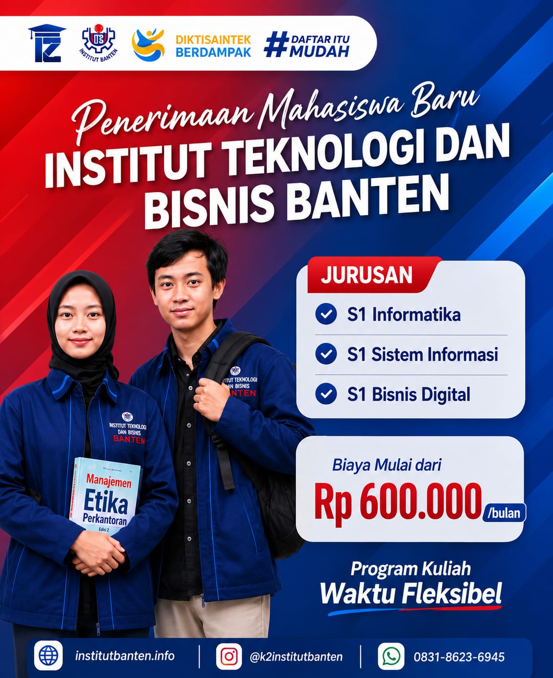 ITB Banten Kampus  Jurusan S1 Sistem Informasi Jadwal Kuliah Fleksibel di Kota Serang