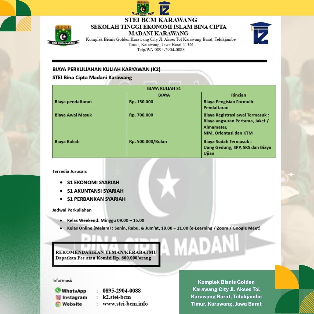 Informasi Kuliah Murah di Karawang Untuk Karyawan