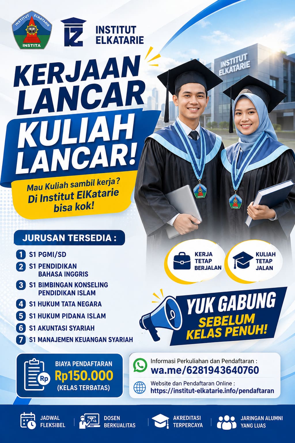 Kuliah Karyawan Tanpa Meninggalkan Pekerjaan di Institut ElKatarie Lombok