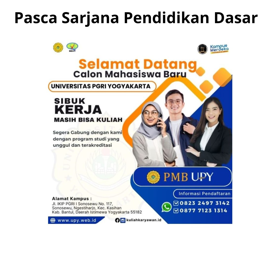 Profesi dan Karir S2 Pendidikan Dasar Kampus UPY Yogyakarta