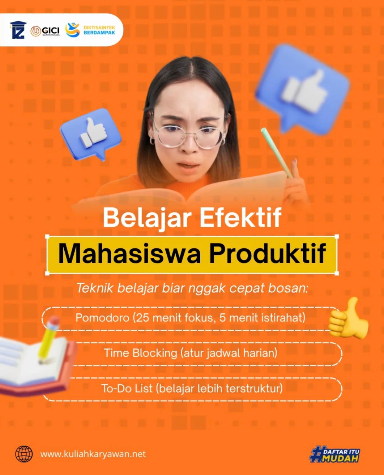 Rahasia Jadi Mahasiswa Produktif Cara Belajar Efektif Biar Nggak Cepat Bosan