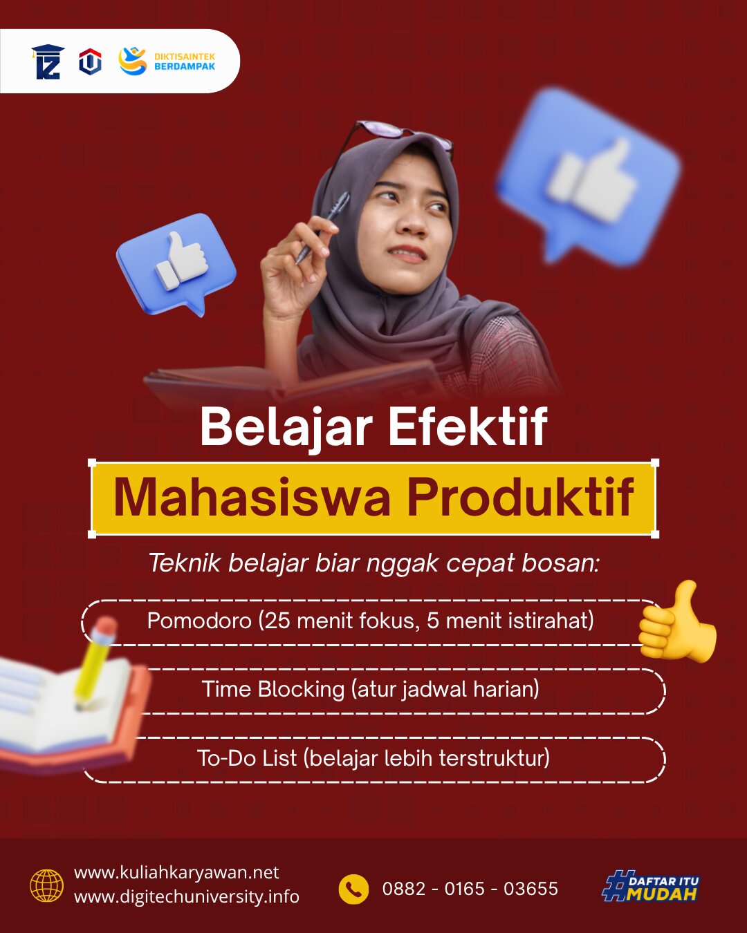 Belajar Efektif Mahasiswa Lebih Produktif 