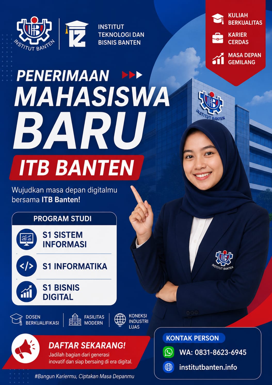 Pembukaan Pendaftaran Kuliah Jurusan S1 Informatika di Kota Serang Kampus ITB Banten 