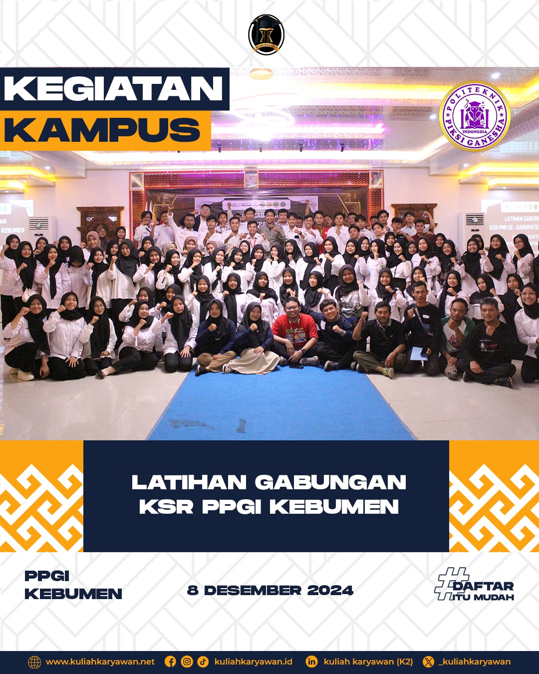 Latihan Gabungan KSR Politeknik Piksi Ganesha Indonesia