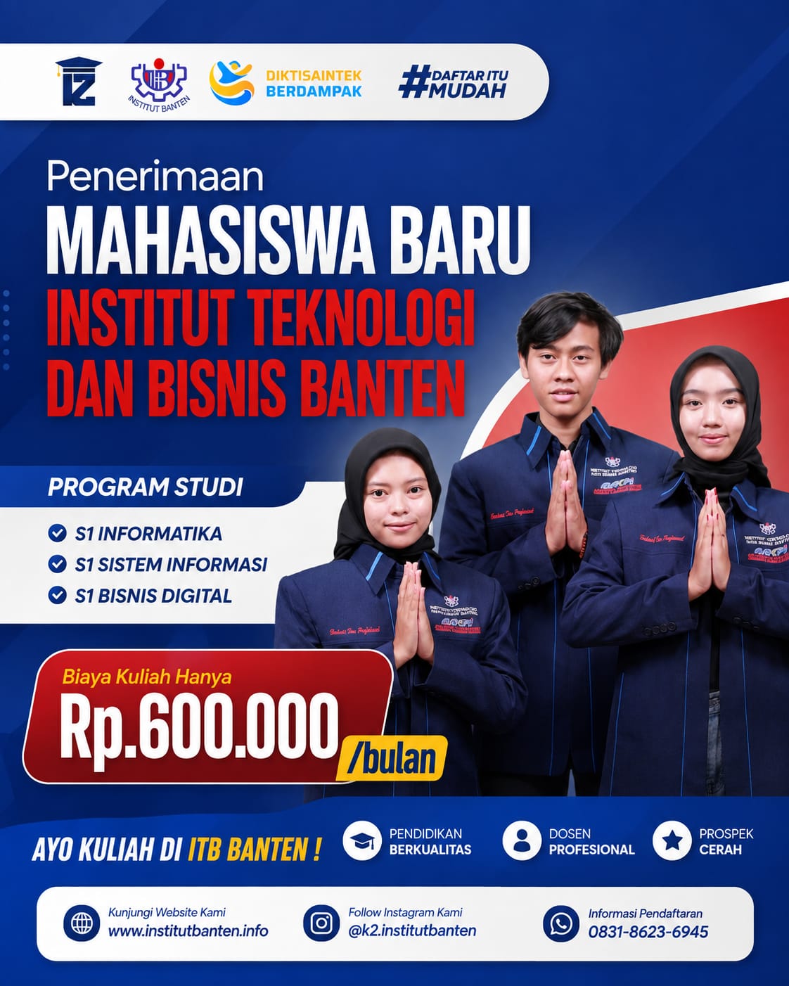 ITB Banten Kampus dengan Jurusan S1 Bisnis Digital Terbaik di Kota Serang, Banten