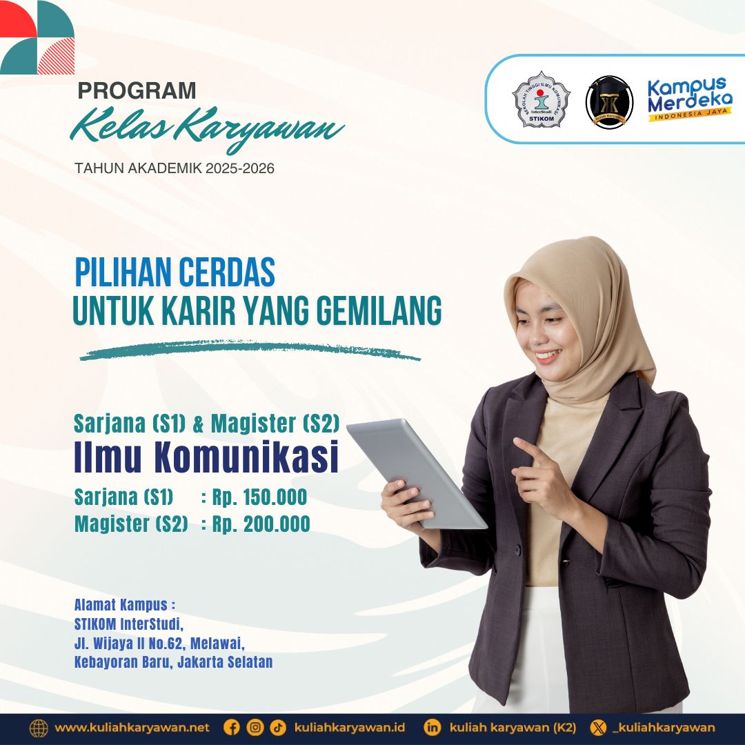 Kuliah Karyawan Sarjana dan Magister Ilmu Komunikasi di STIKOM InterStudi