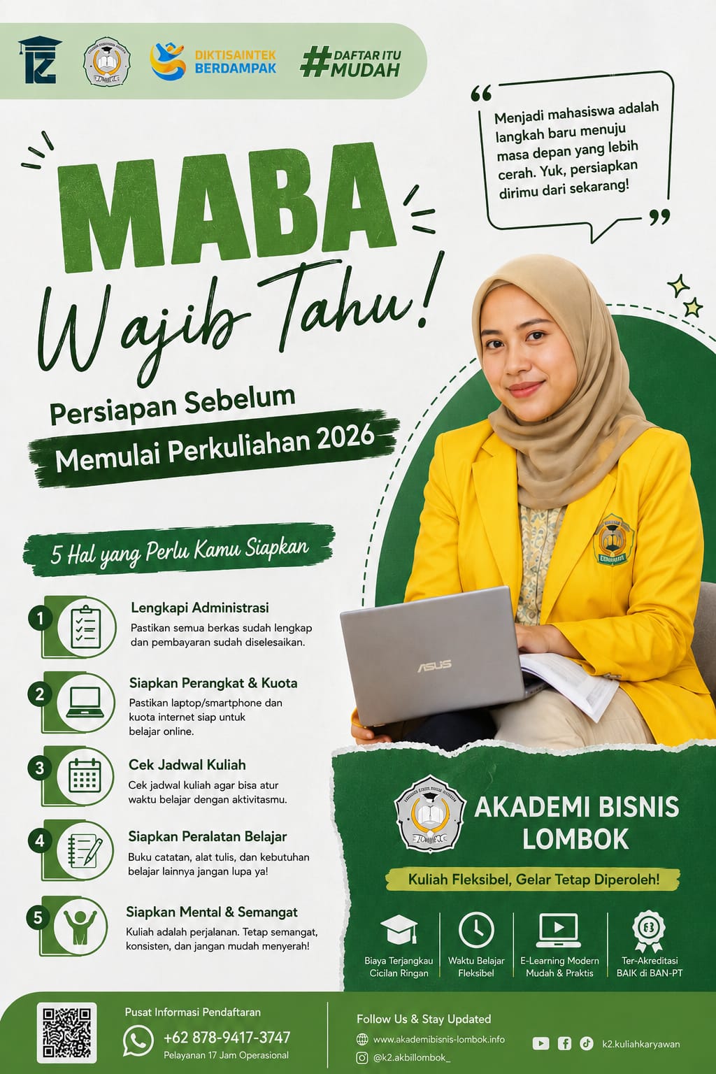 Maba Wajib Tahu Persiapan Sebelum Memulai Perkuliahan 2026