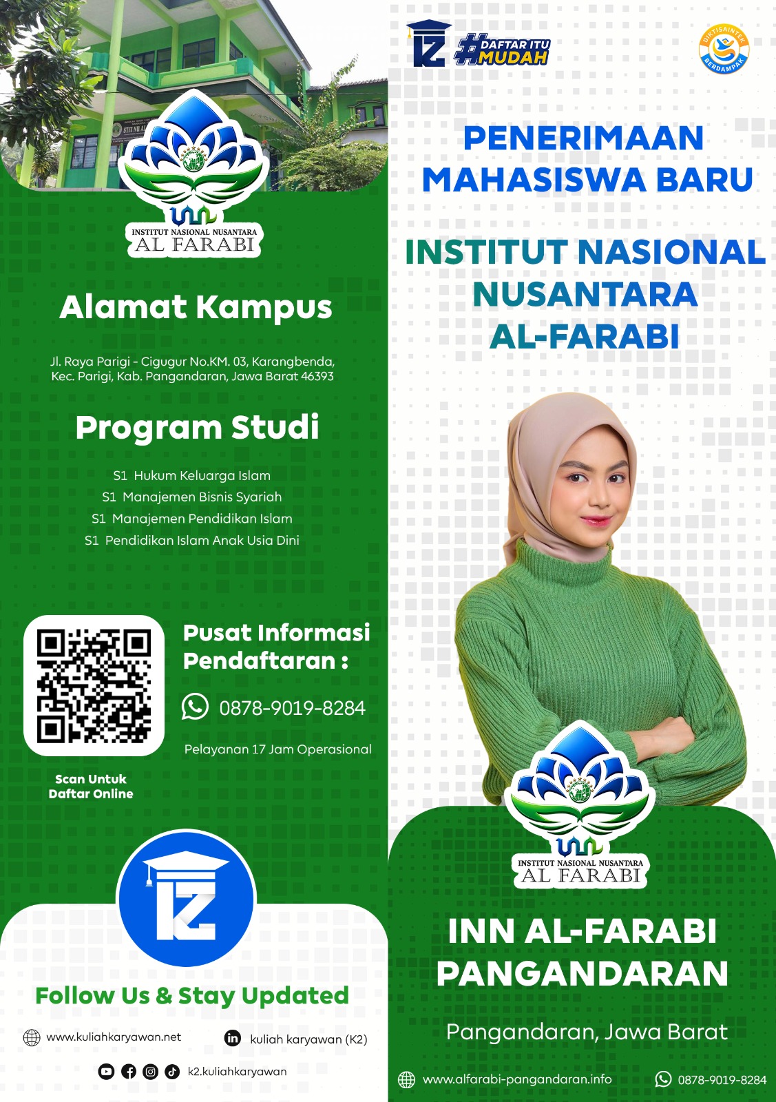 Masih Dibuka Penerimaan Mahasiswa Baru INN Al Farabi Pangandaran