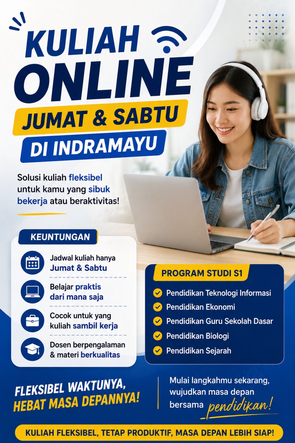 Kuliah Online Jumat dan Sabtu di Indramayu