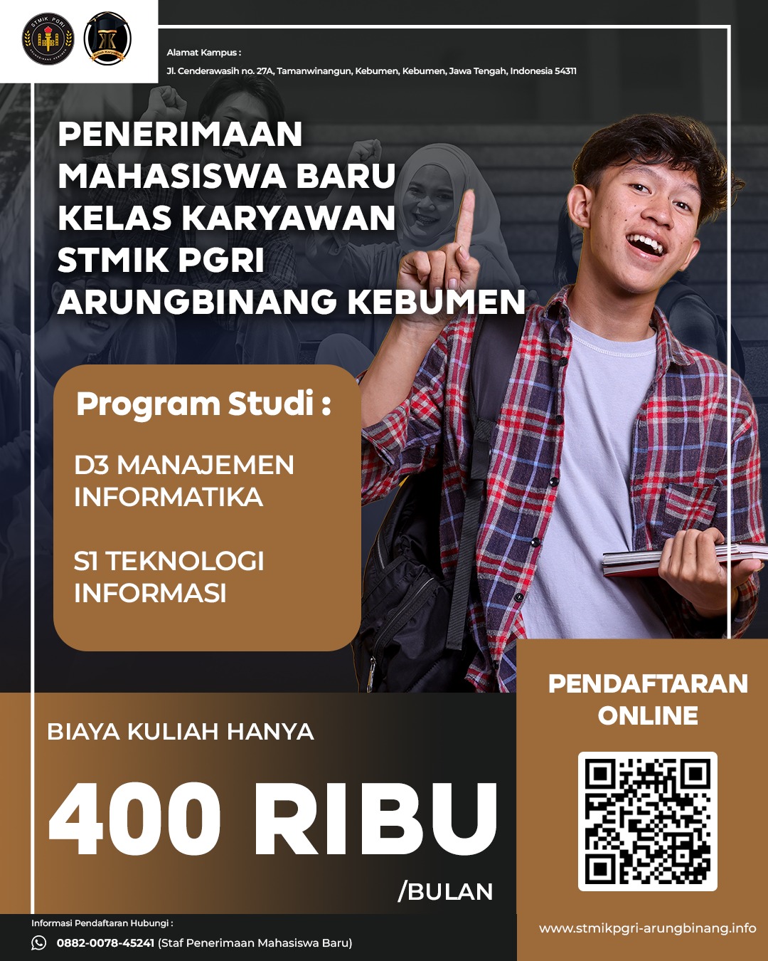 Syarat Pendaftaran Mahasiswa Baru STMIK PGRI Arungbinang Kebumen