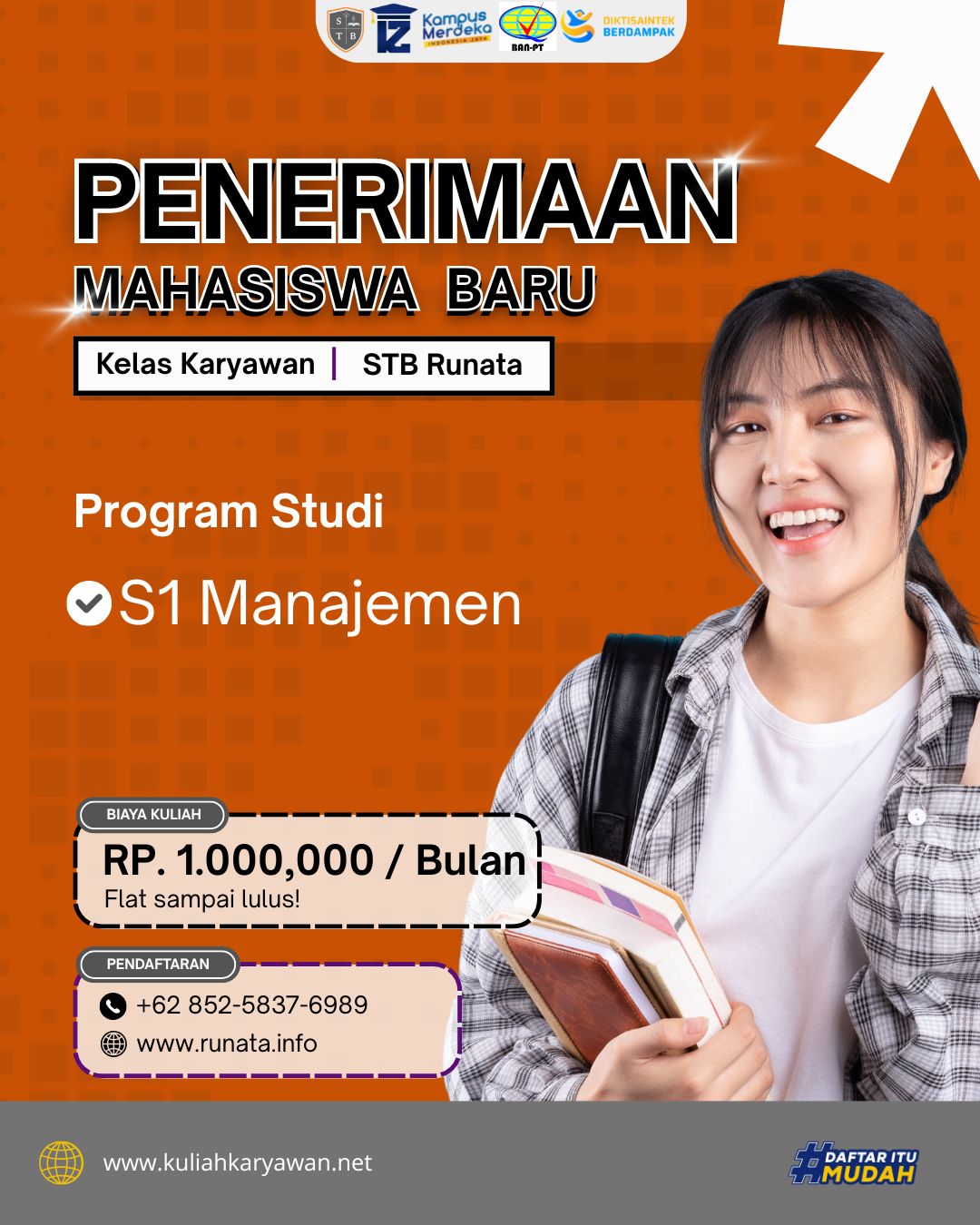 Kontak Pendaftaran Sekolah Tinggi Bisnis Runata