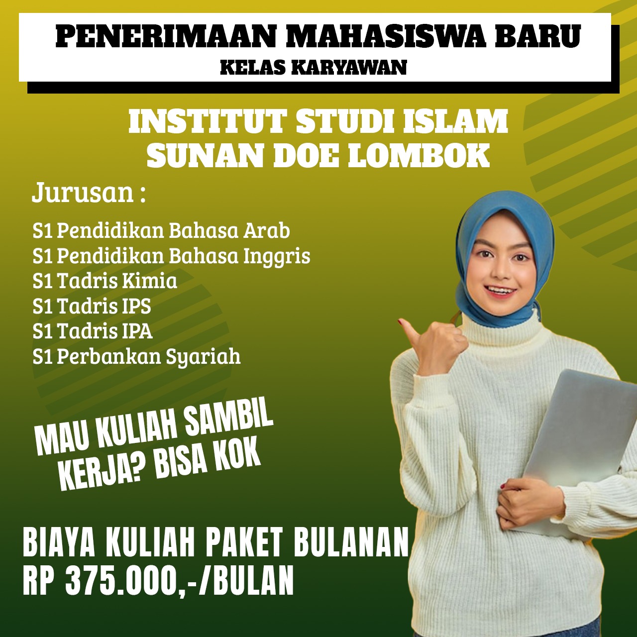 Kuliah dengan Jadwal Fleksibel di Institut Studi Islam Sunan Doe
