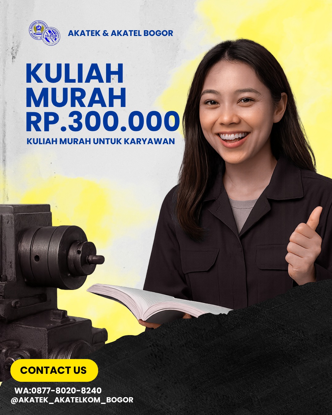 Informasi biaya kuliah di Akatek dan Akatel Bogor smester genap