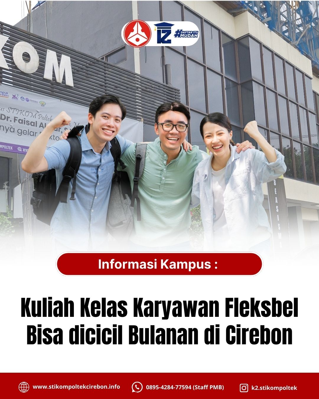 Kuliah kelas karyawan fleksibel bisa dicicil bulanan di Cirebon