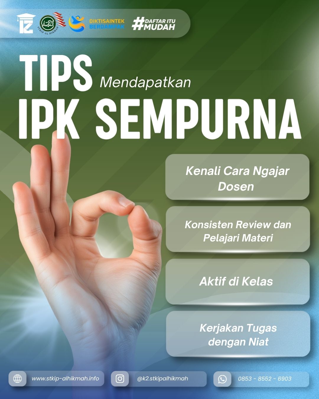 Rahasia Sukses Raih IPK Sempurna Dan Kuliah Hemat Cuma 600rb Di STKIP Al Hikmah Surabaya
