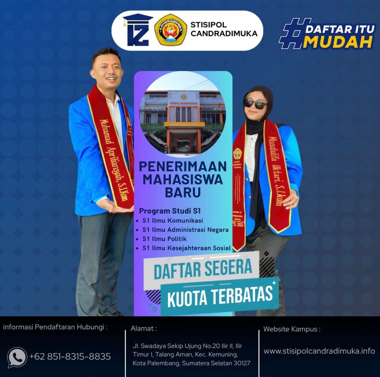 Kuliah Kelas Sore Di Kampus Stisipol Candradimuka