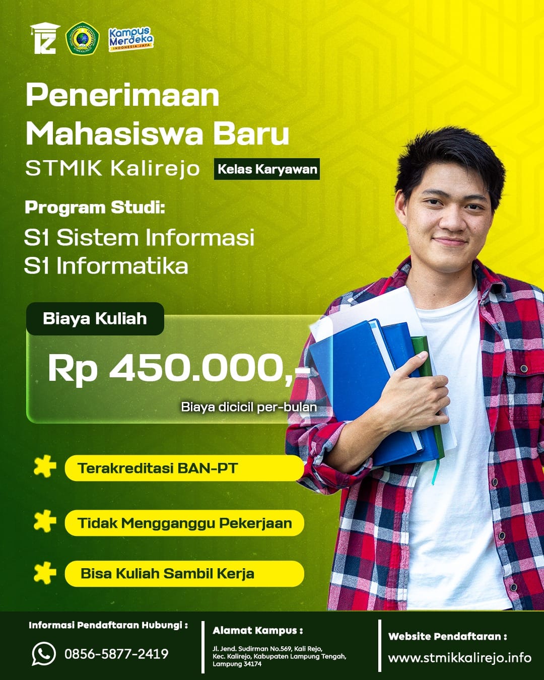 Kuliah Dengan Jadwal Fleksible Dan Biaya Terjangkau Kampus STMIK Kalirejo