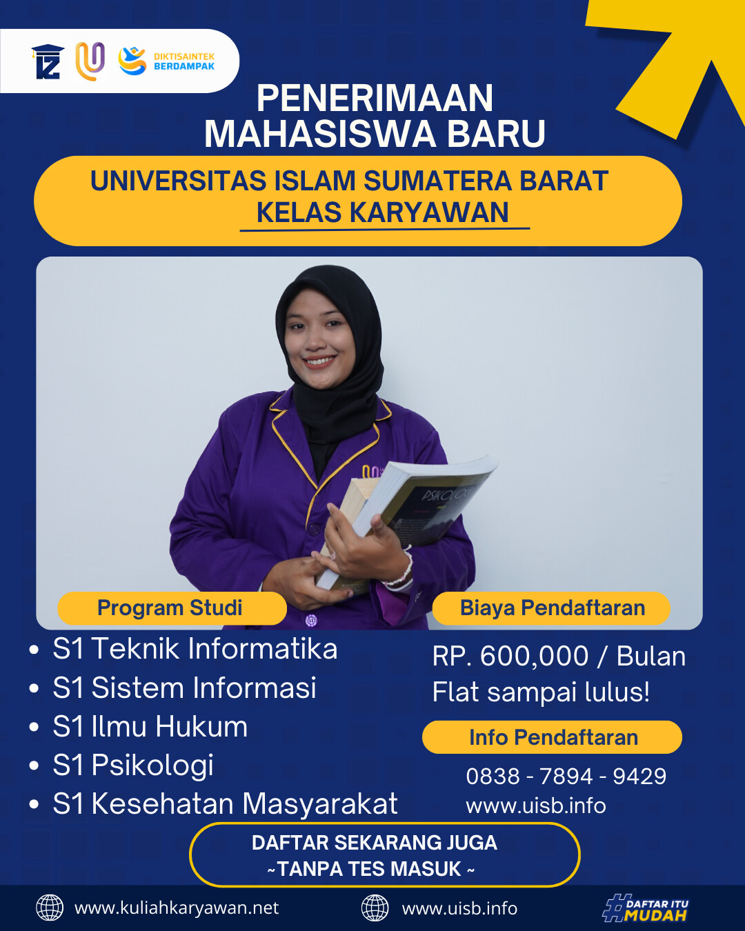 Penerimaan Mahasiswa Baru Universitas Islam Sumatera Barat Kelas Karyawan
