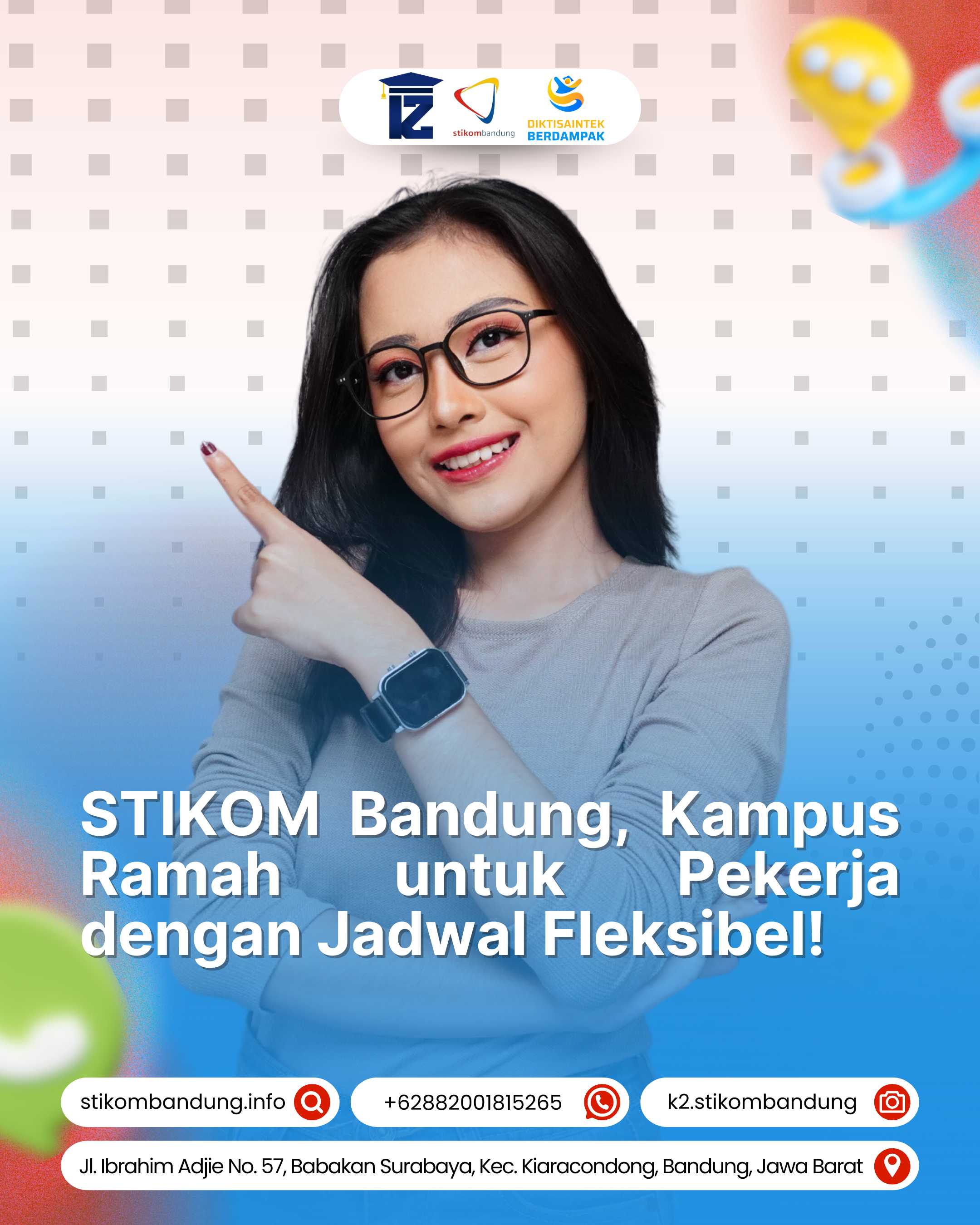 STIKOM Bandung Kampus Ramah Pekerja dengan Jadwal Fleksibel