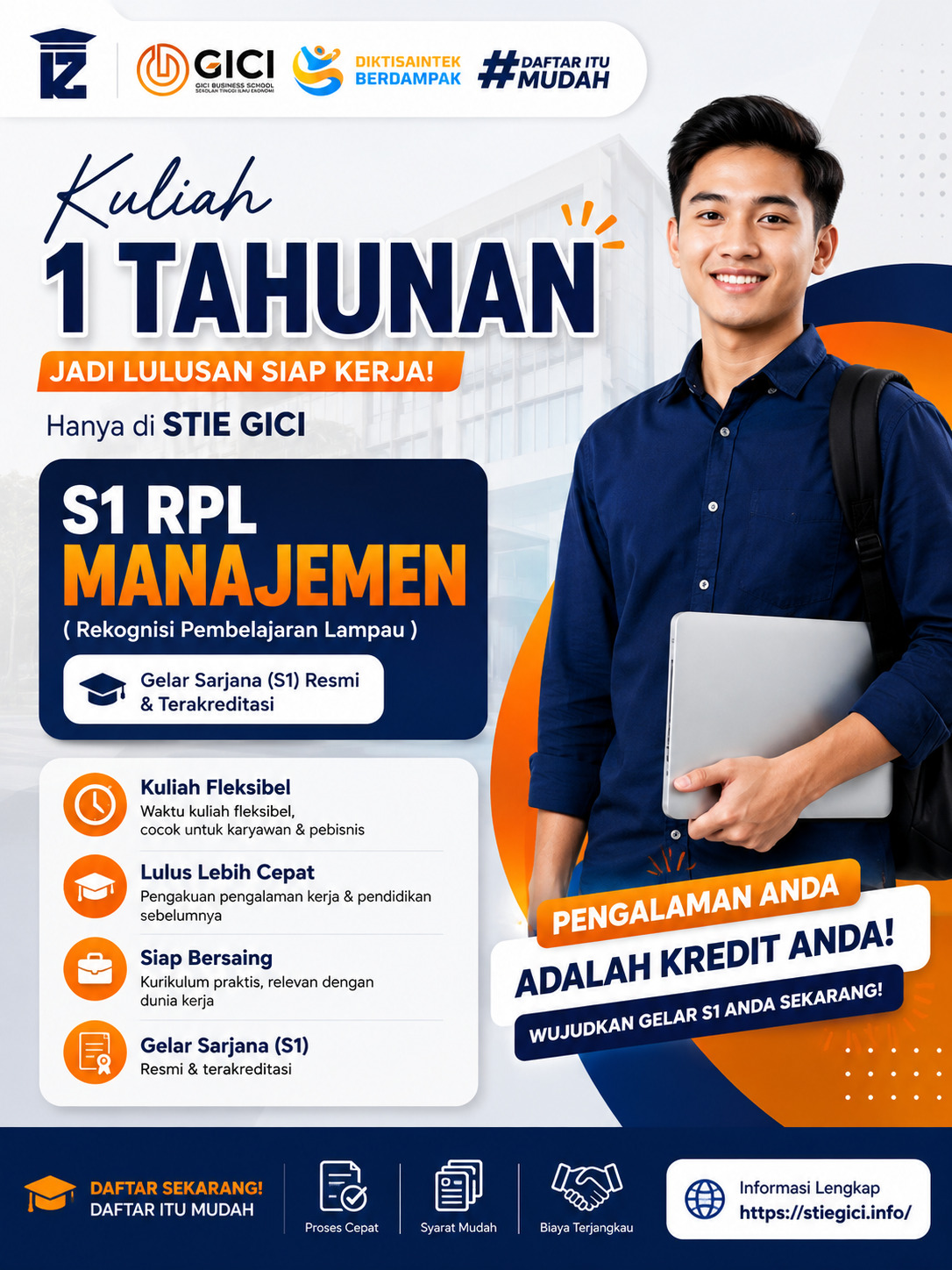 Kuliah 1 Tahun S1 RPL Manajemen: Wujudkan Gelar Sarjana dengan Pengakuan Pengalaman Anda