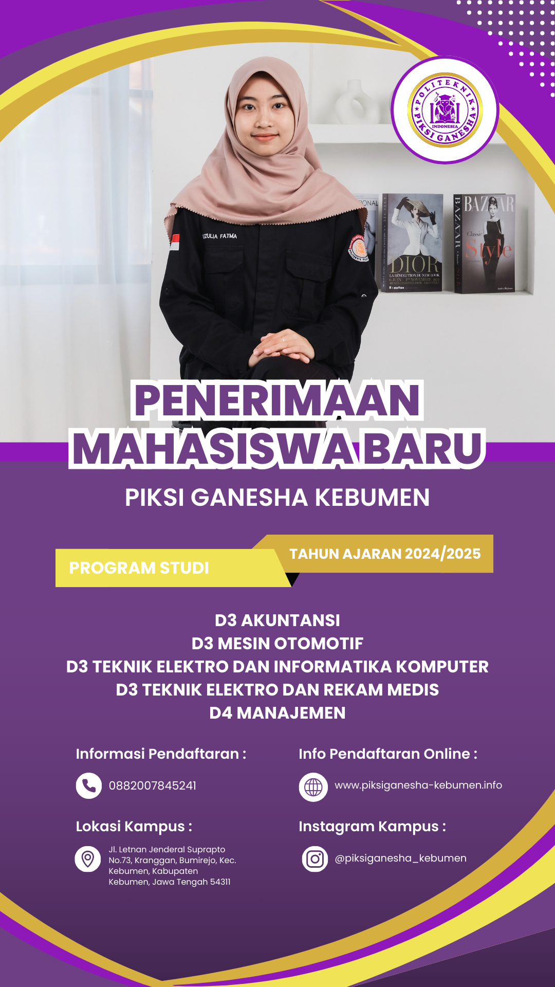 Perpustakaan Politeknik Piksi Ganesha Indonesia Kebumen