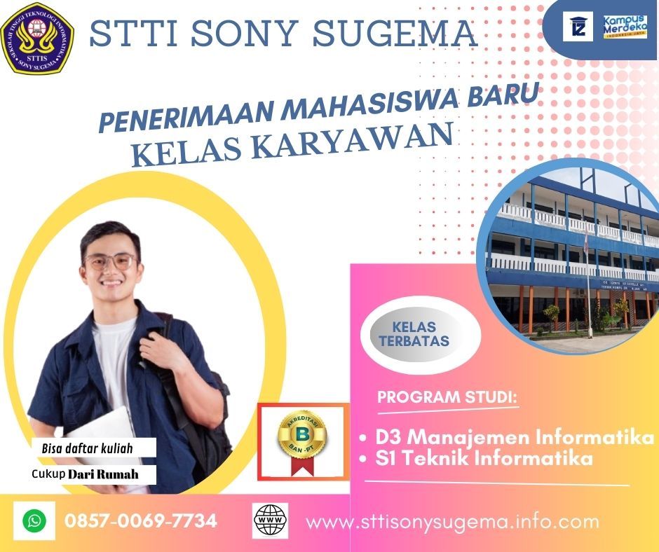Kuliah tepat waktu di STTI Sony Sugema