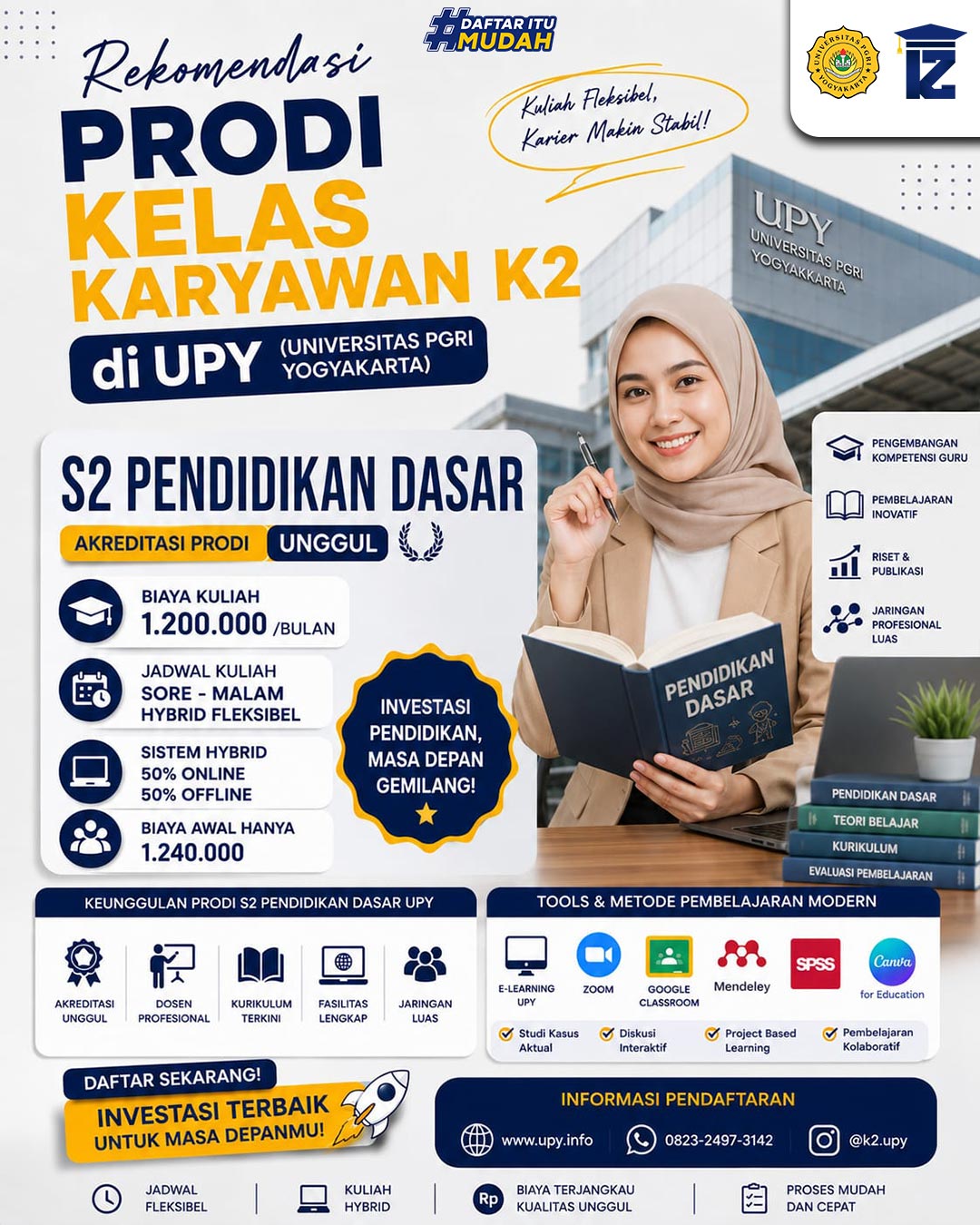 Daftar Kuliah Karyawan K2 RPL S2 Pendidikan Dasar di Jogja