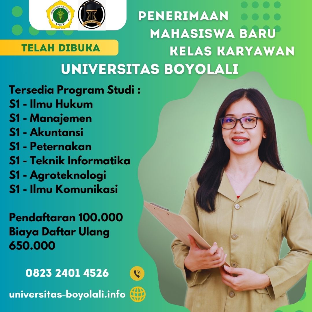 Informasi S1 Akuntansi di Universitas Boyolali