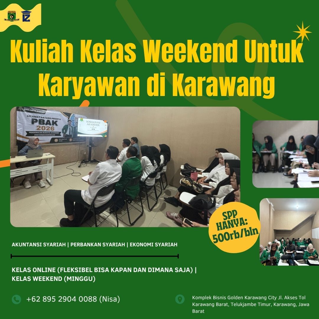 Kuliah Kelas Weekend untuk Karyawan di Karawang