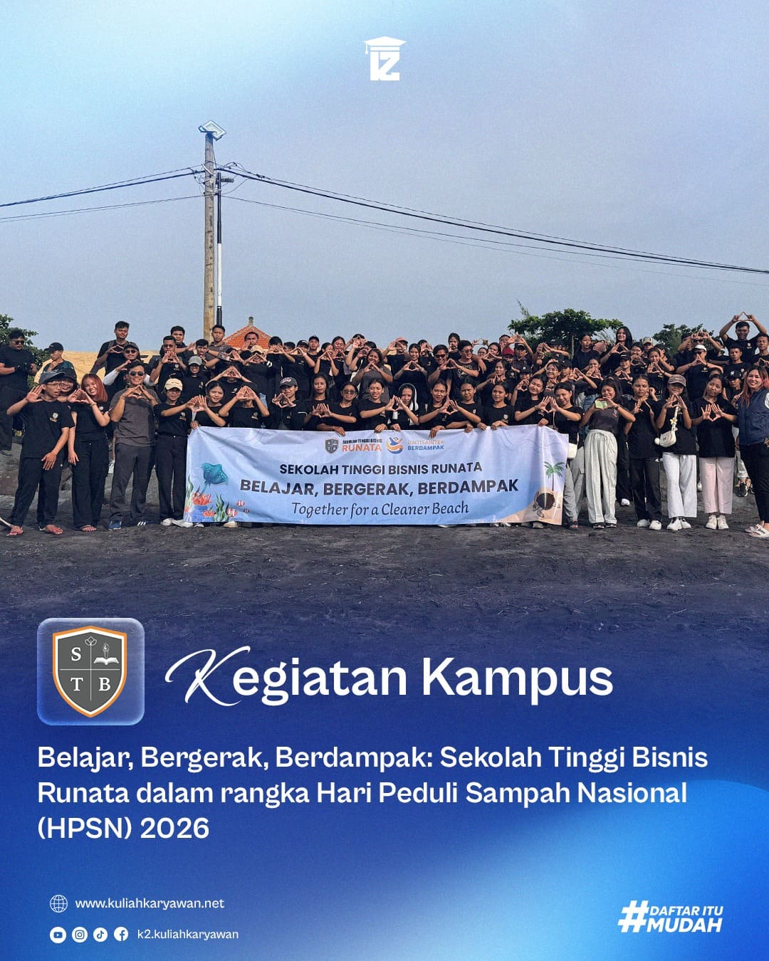 Hari Peduli Sampah Nasional Bersama STB Runata