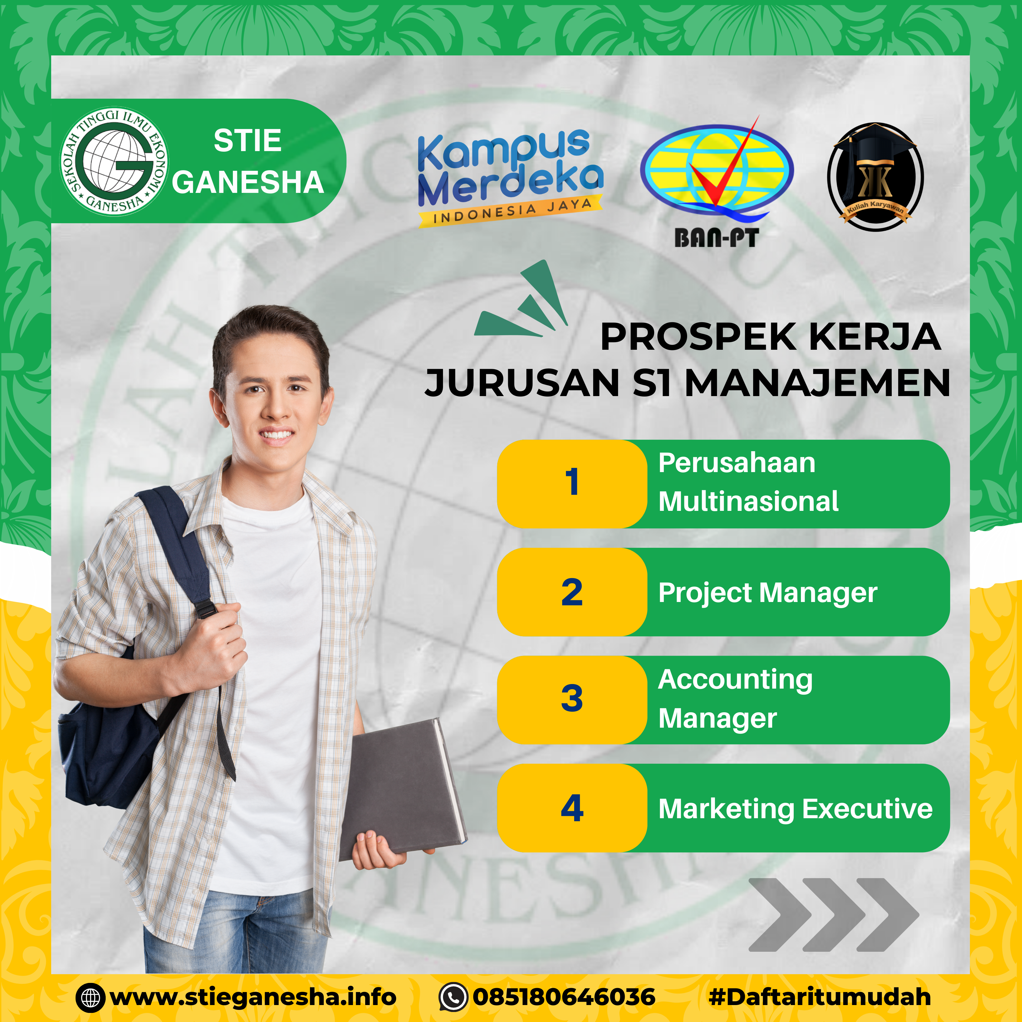 Lulus Kuliah Di STIE Ganesha Langsung Kerja 