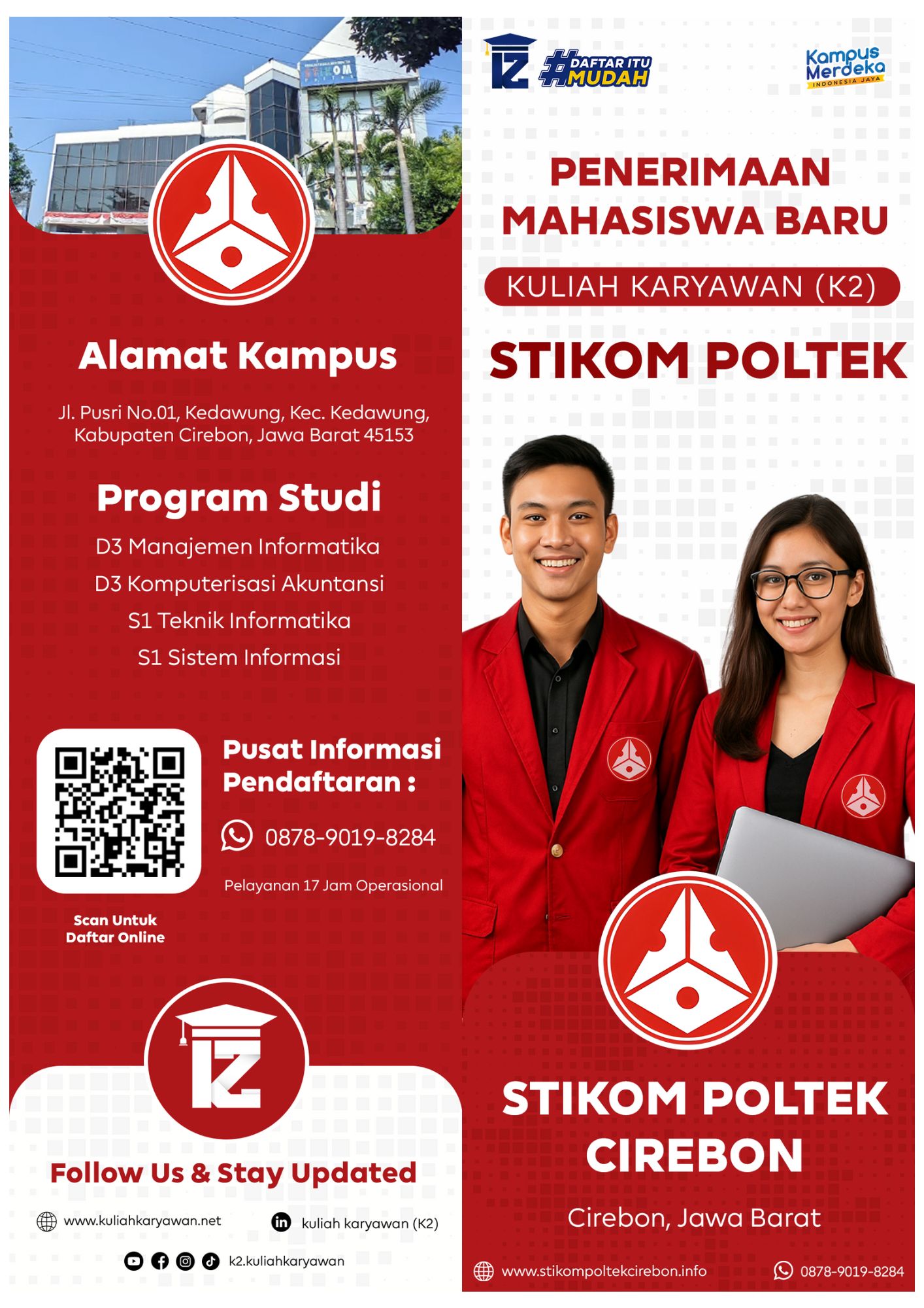 Daftar kuliah di kampus STIKOM Poltek Cirebon