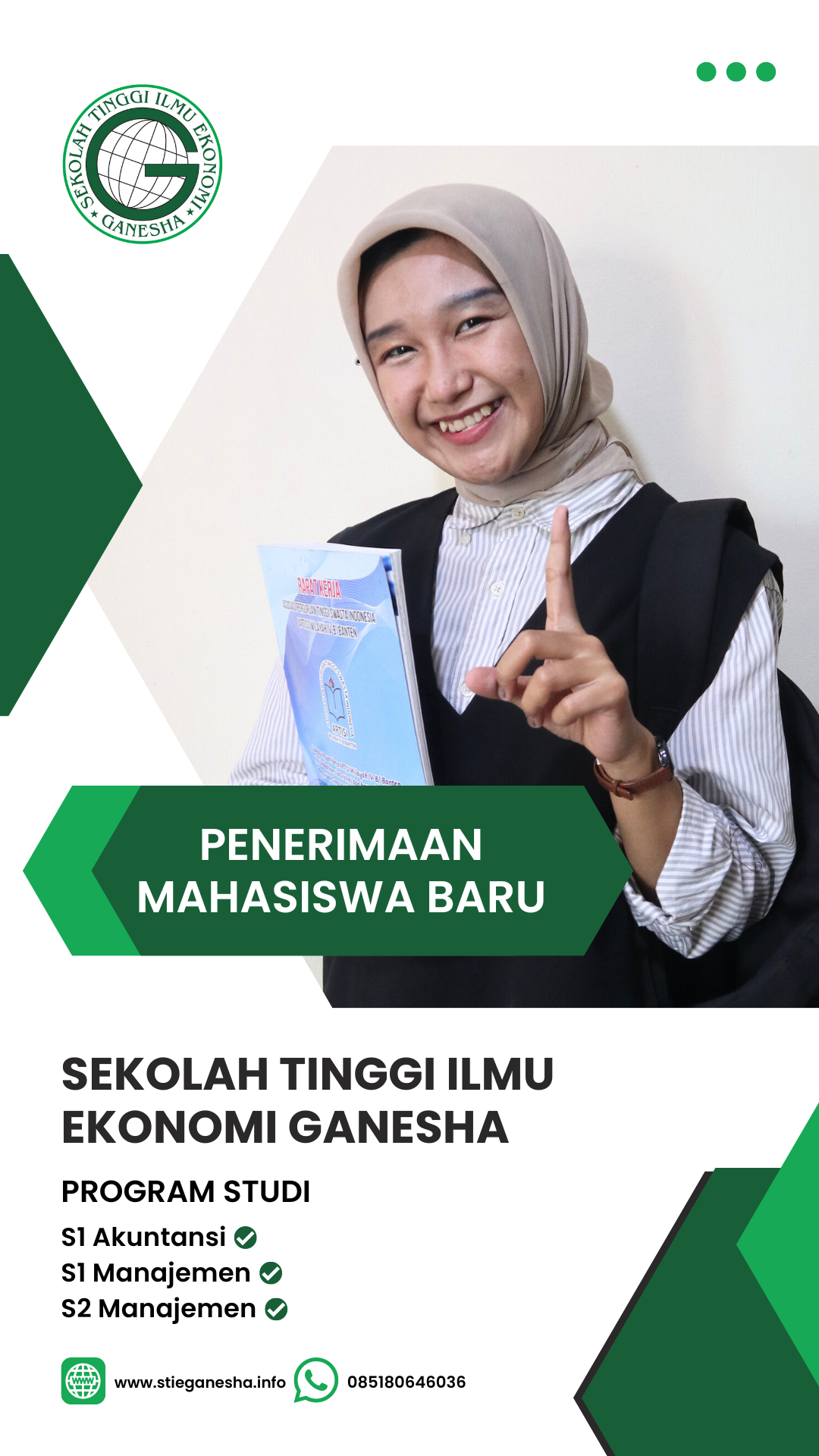 Penerimaan Mahasiswa Baru Sudah Buka di STIE Ganesha